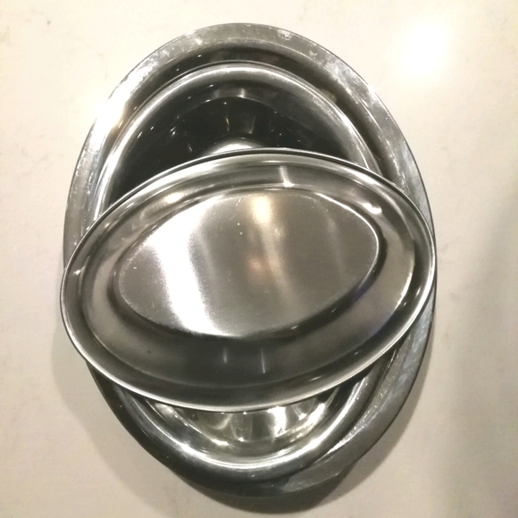Stainless steel oval platters/trays - Picture 3 of 4